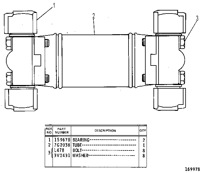Карданный шарнир 7G2037 CAT