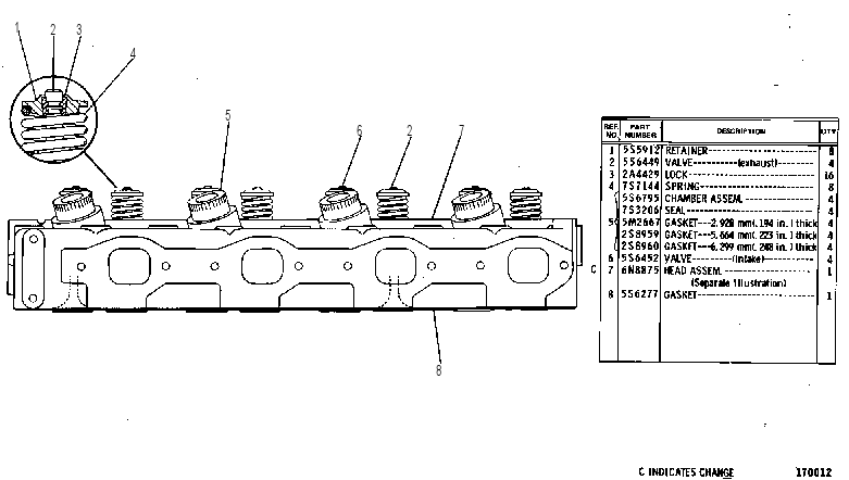 Головка блока цилиндров 2P6274 CAT