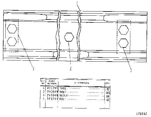 SHOE GROUP 4V1794 CAT