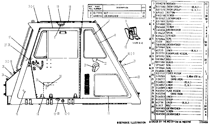 Кабина 6G0750 CAT