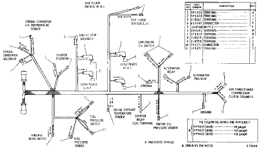 WIRING HARNESS ASSEMBLY 4V8889 CAT