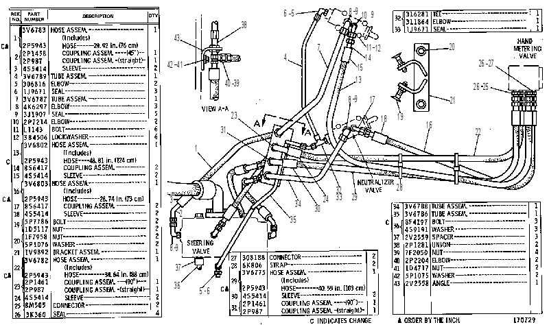 Трубопроводы рулевого управления 2V2615 CAT
