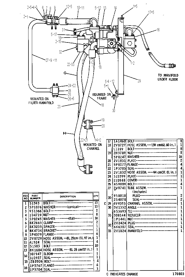 Трубопроводы гидравлические 4V5680 CAT