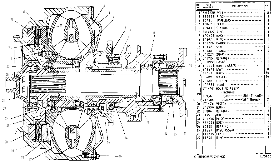 Гидротрансформатор 1T1212 CAT