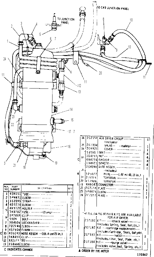 AIR DRYER GROUP-BRAKE 6G0820 CAT