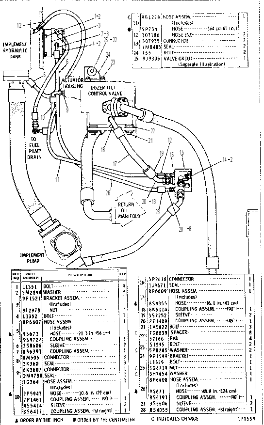 Трубопроводы насоса 3P8693 CAT