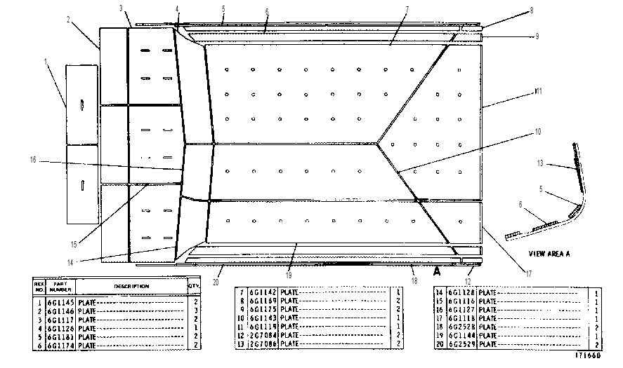 BODY LINER ASSEMBLY 6G2500 CAT