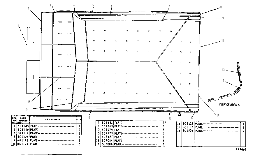 BODY LINER ASSEMBLY 6G3109 CAT