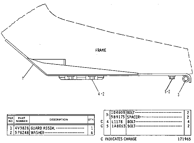 Защита трансмиссии 4V3180 CAT