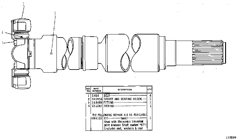 Скользящее соединение 5V0579 CAT