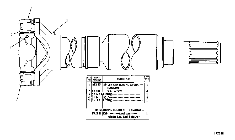Скользящее соединение 5V0580 CAT