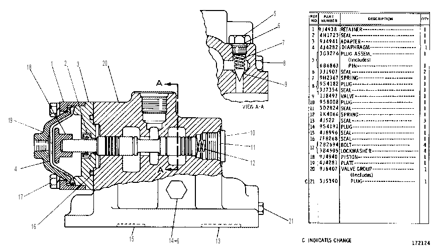 BRAKE CONTROL VALVE GROUP 9J6408 CAT