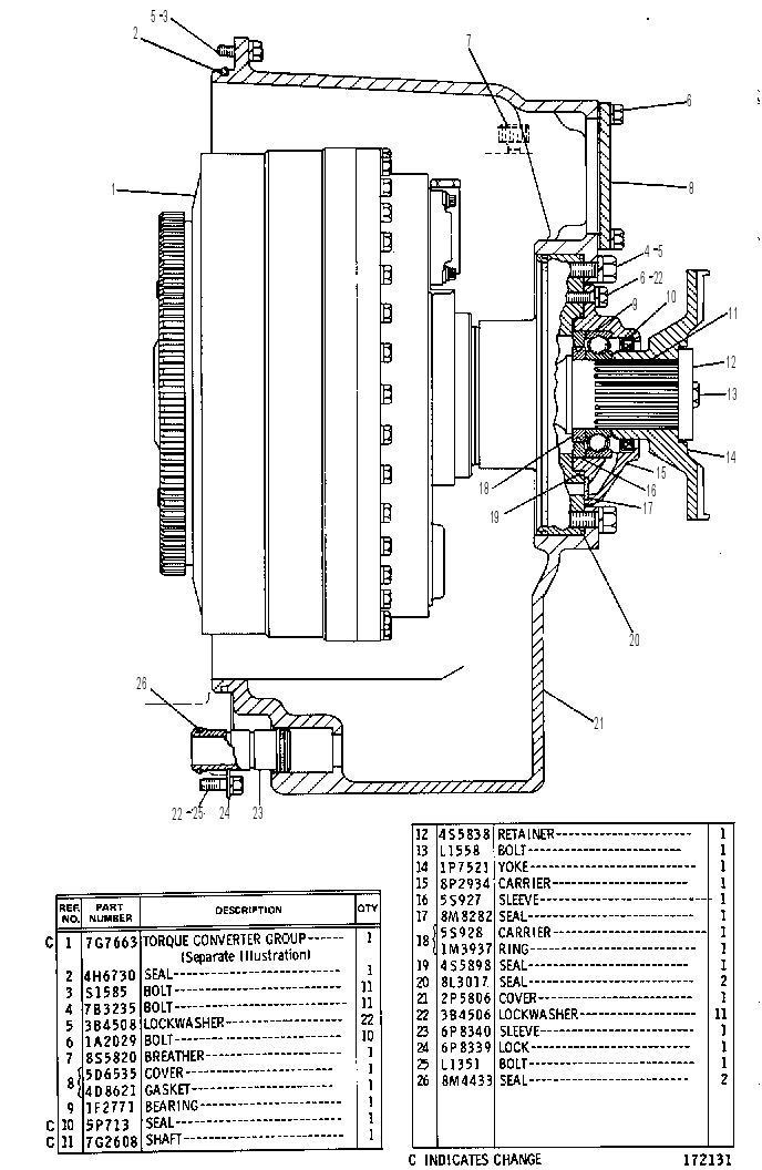 Гидротрансформатор 3P8074 CAT