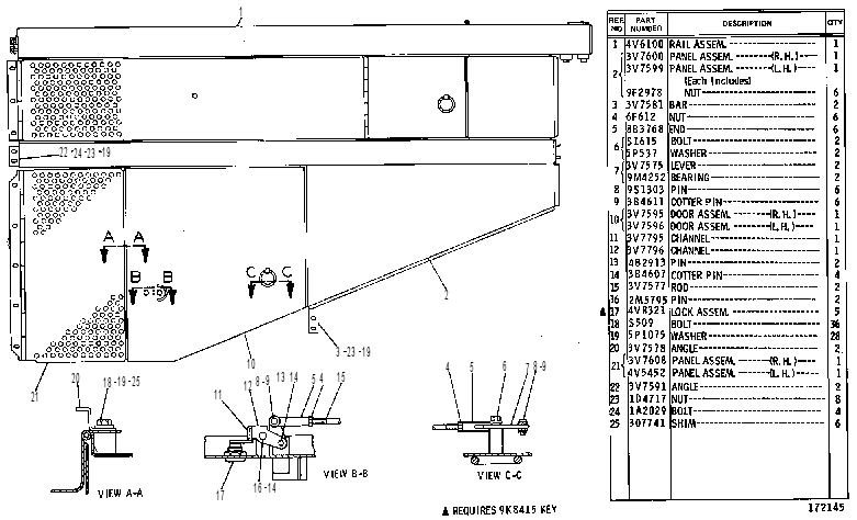 Капот с защитой 3V7695 CAT