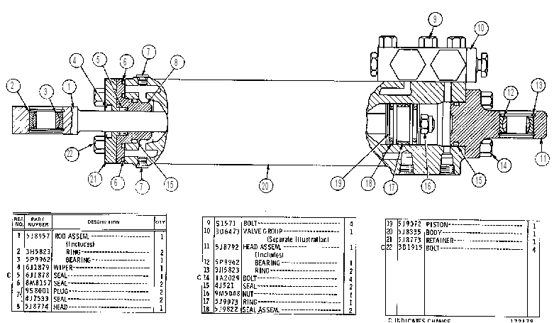 Цилиндр рулевой 3G6904 CAT