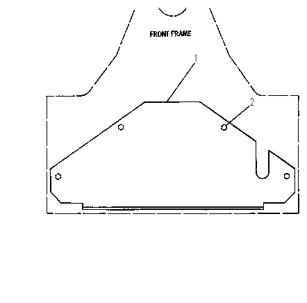 Защита передняя 4V0325 CAT
