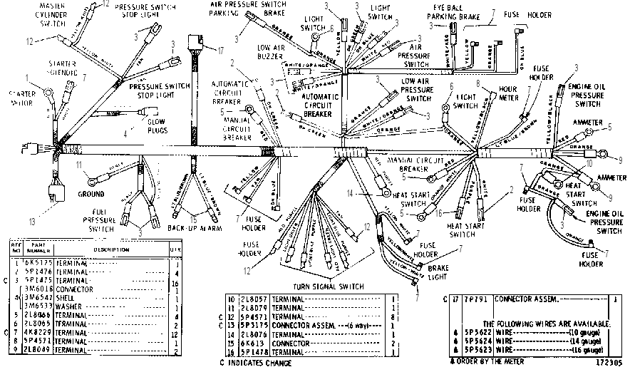 WIRING HARNESS ASSEMBLY 4V5477 CAT