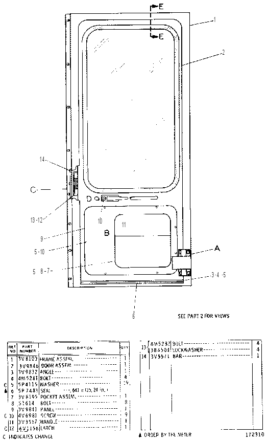 Дверь кабины 4V0280 CAT