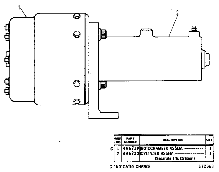 CYLINDER GP-AIR OVER HYD 3V8080 CAT