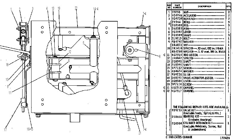 SEAT SUSPENSION GROUP 2G8720 CAT
