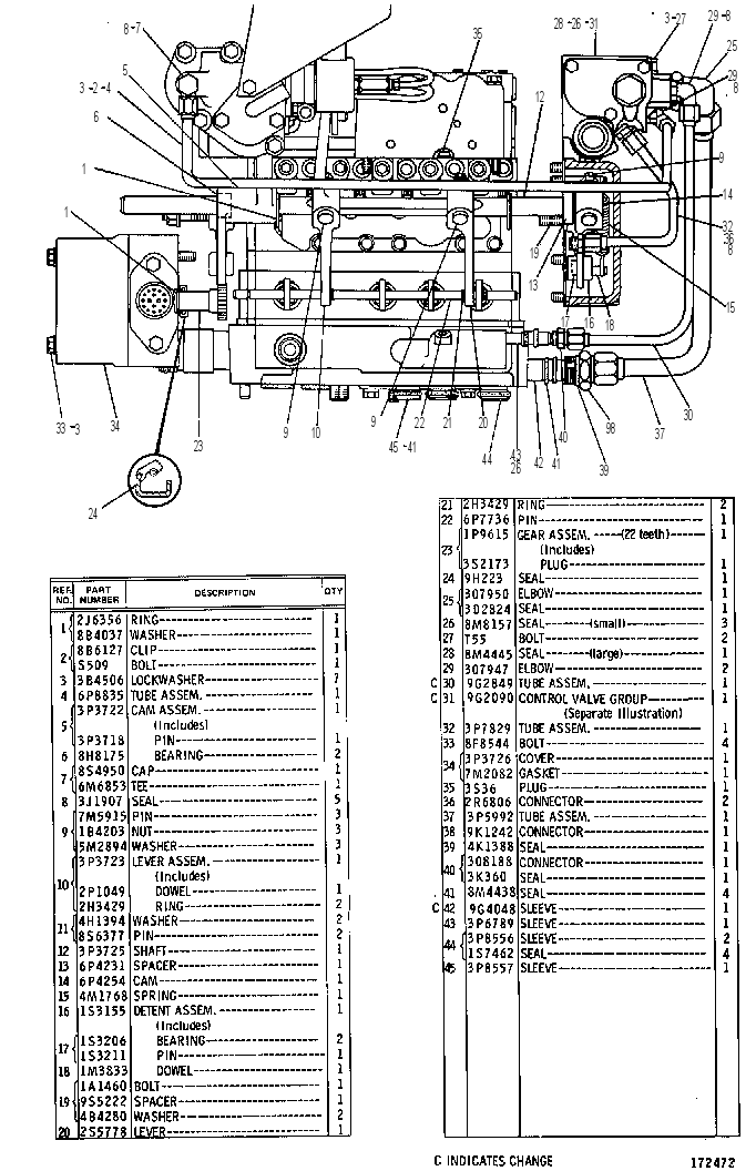 Управление гидравликой трансмиссии 7G4275 CAT