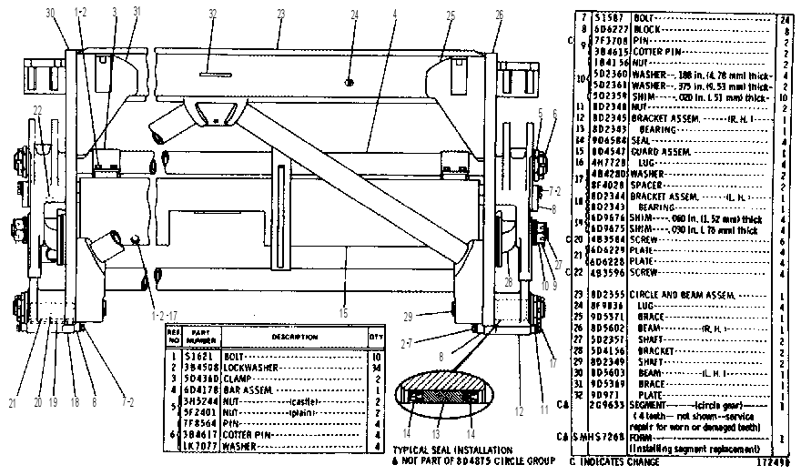 Поворотный круг 8D4875 CAT