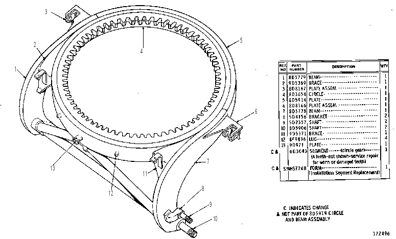 CIRCLE & BEAM AS 8D5919 CAT