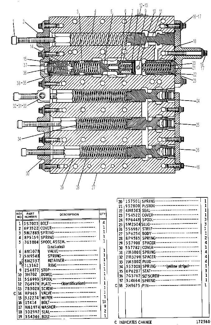 VALVE GP-SHIFT PRESSURE 7G4102 CAT