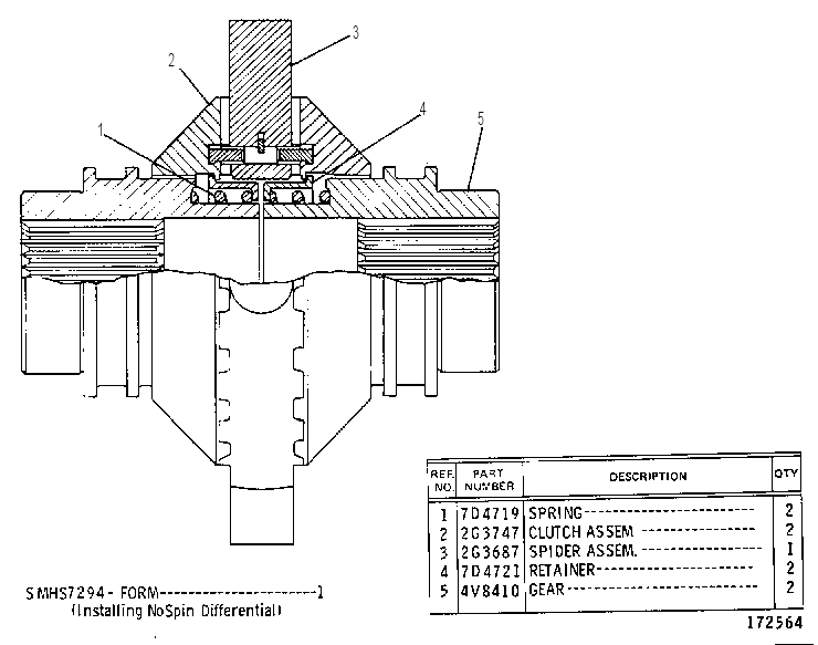 DIFFERENTIAL GP-REAR 4V8405 CAT