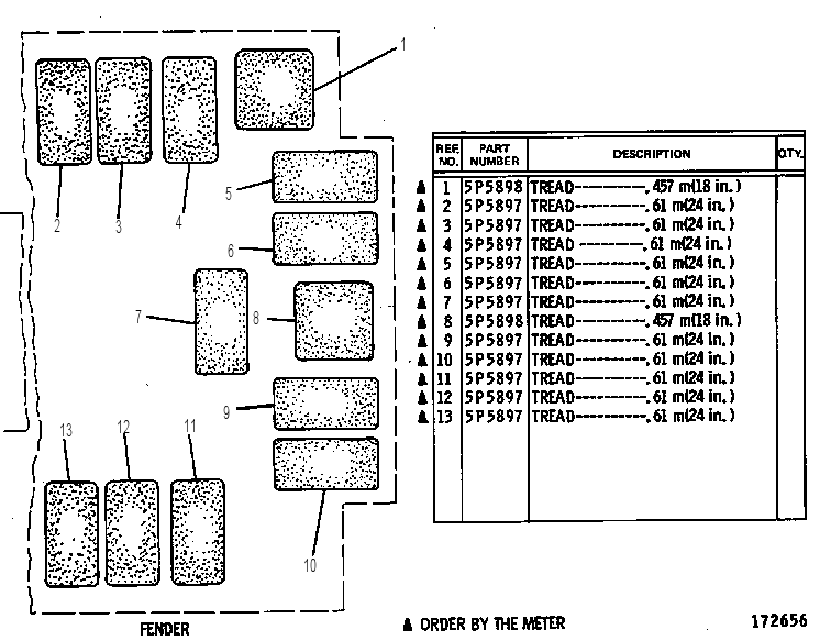 TREAD GP-NONSKID 6G1420 CAT