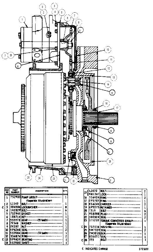 Гидротрансформатор 6P3158 CAT