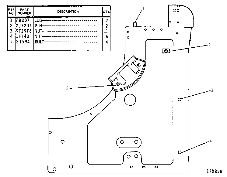 GUARD AS-RADIATOR 7G4627 CAT