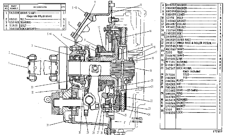 CLUTCH GP-FLYWHEEL 3V3131 CAT