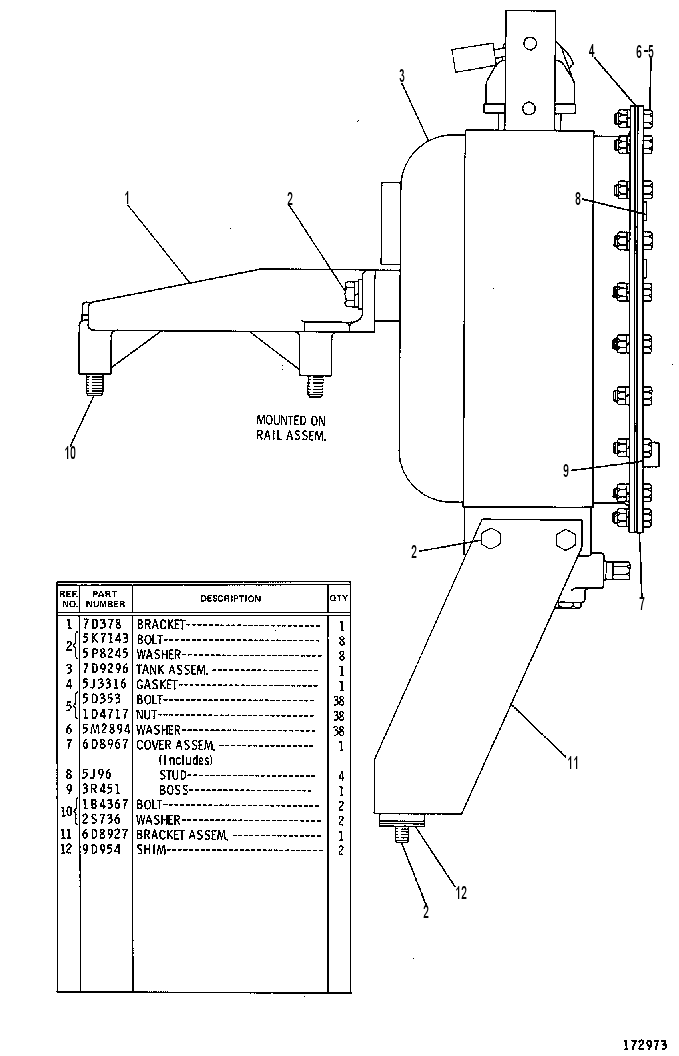 Бак гидравлический 6G2195 CAT