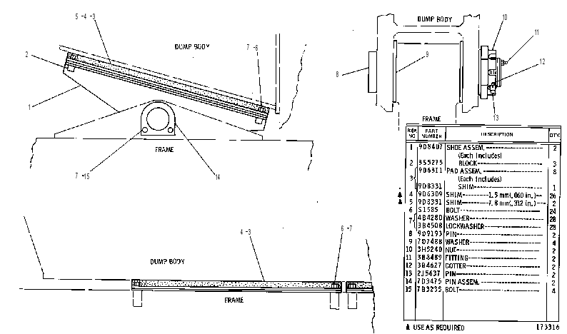 MOUNTING GP-AUXILIARY BODY 6G4795 CAT