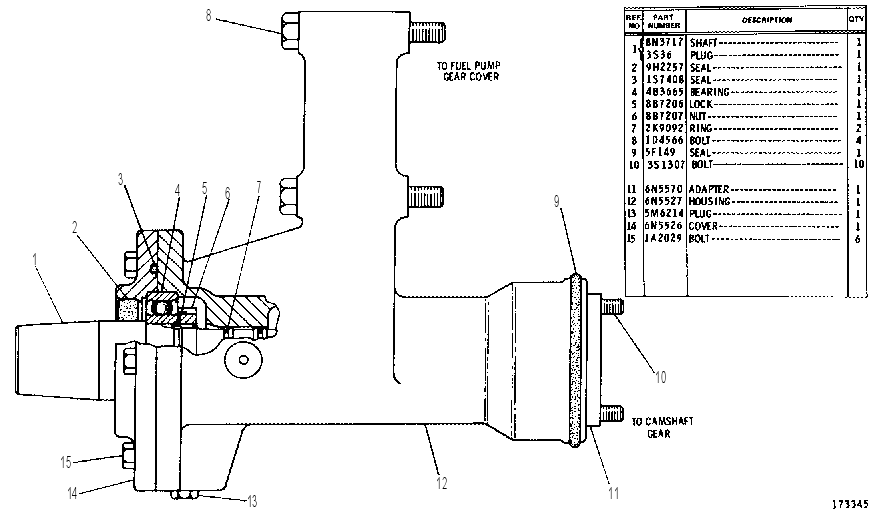 FAN DRIVE GROUP 8N5519 CAT