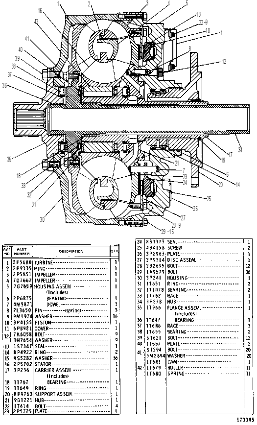 Гидротрансформатор 7G7665 CAT