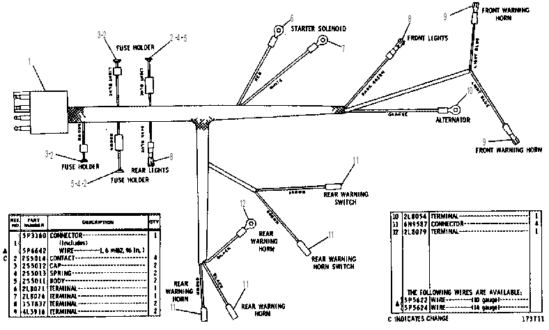 WIRING HARNESS ASSEMBLY 9P0720 CAT