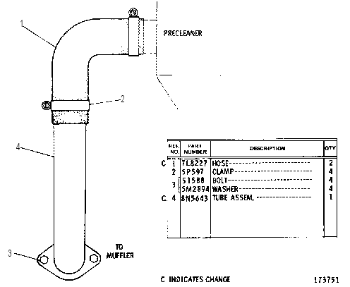 DUST EJECTOR GROUP 6N0187 CAT