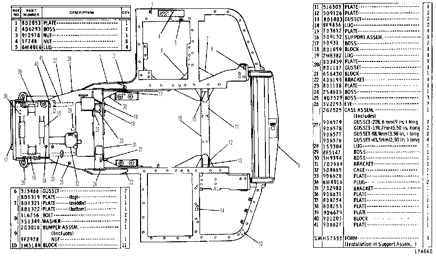 CASE & FRAME AS 6G2404 CAT