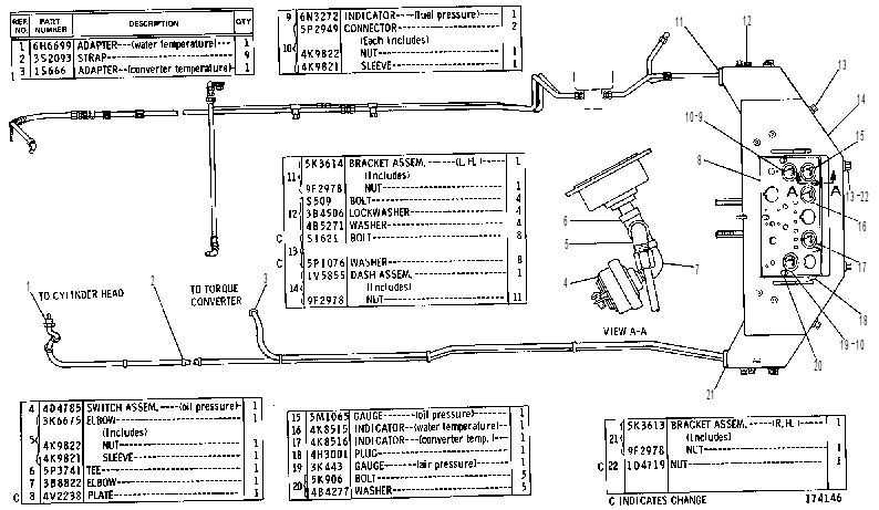 DASH & GAUGE GP 2V7851 CAT