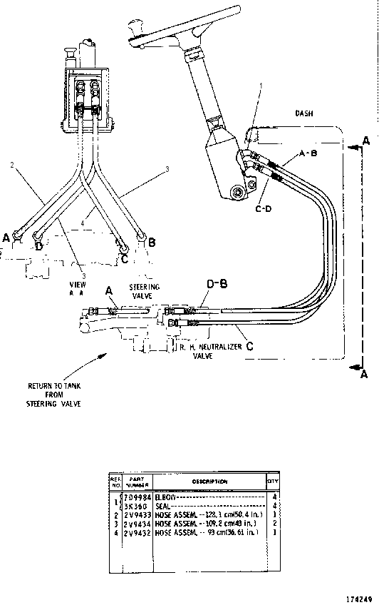 Управление рулевое 4V2974 CAT