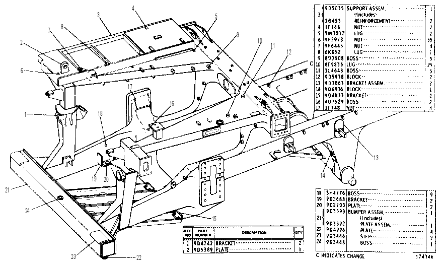 FRAME ASSEMBLY 2G0940 CAT