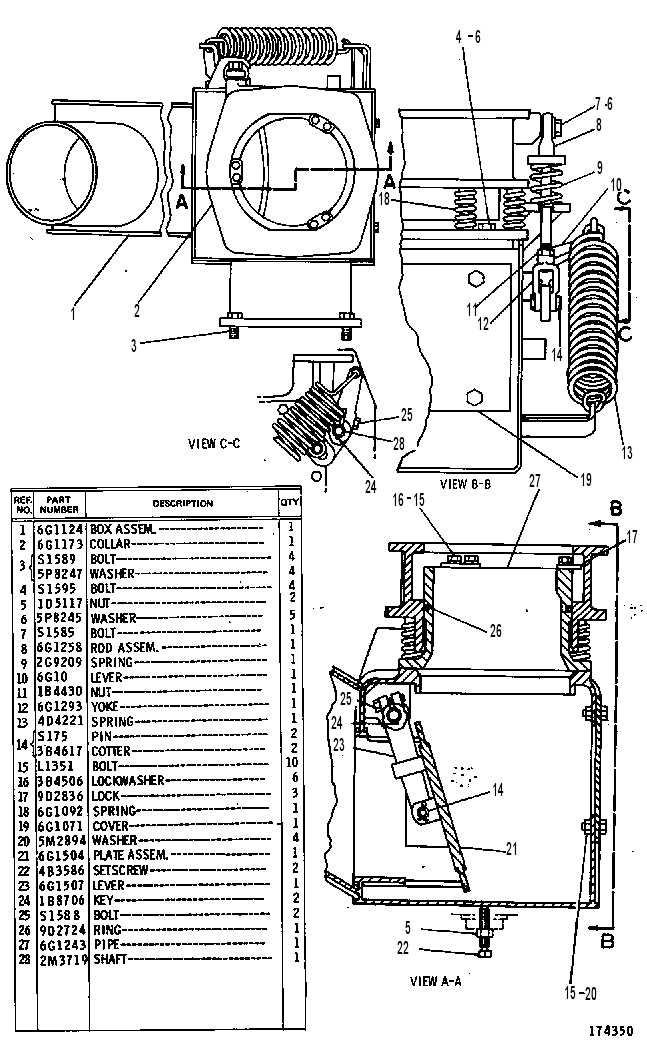 Труба выпускная 6G1280 CAT