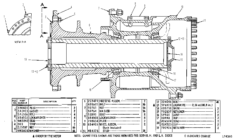 WHEEL GP-REAR 2G3980 CAT