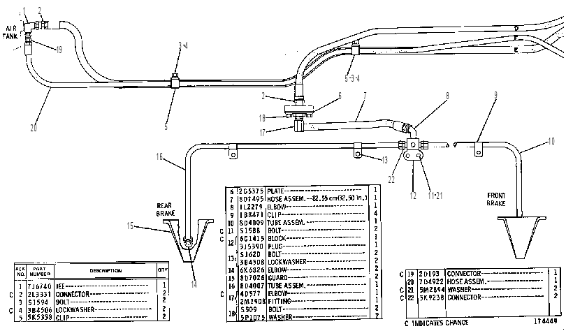 Управление рабочим тормозом 2G5690 CAT