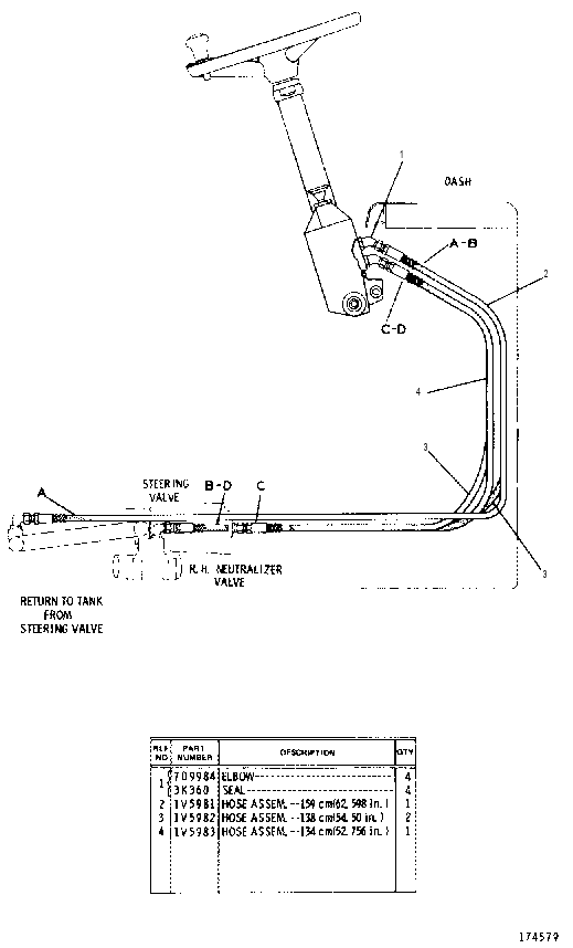 Управление рулевое 4V2973 CAT