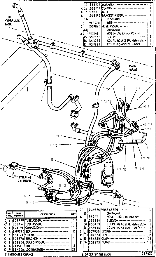 LINES GP-STEERING OIL 9D4755 CAT