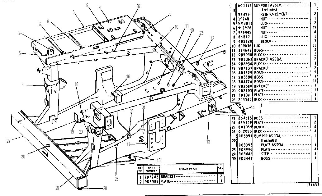 FRAME ASSEMBLY 6G1592 CAT