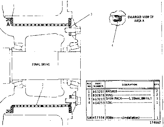 FINAL DRIVE SEAL GROUP 6G4673 CAT